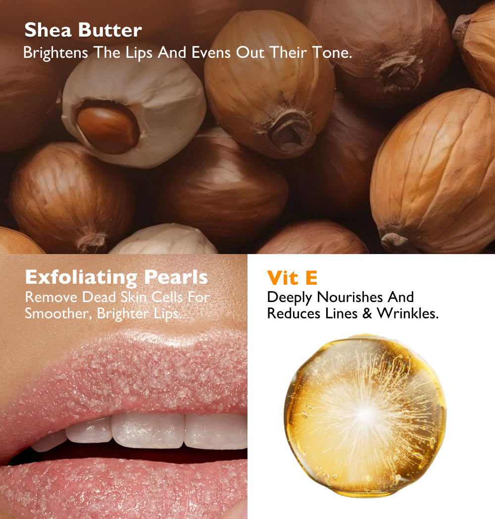 Lip Brightening Scrub with Plumping Pearls - Tangerine Dream