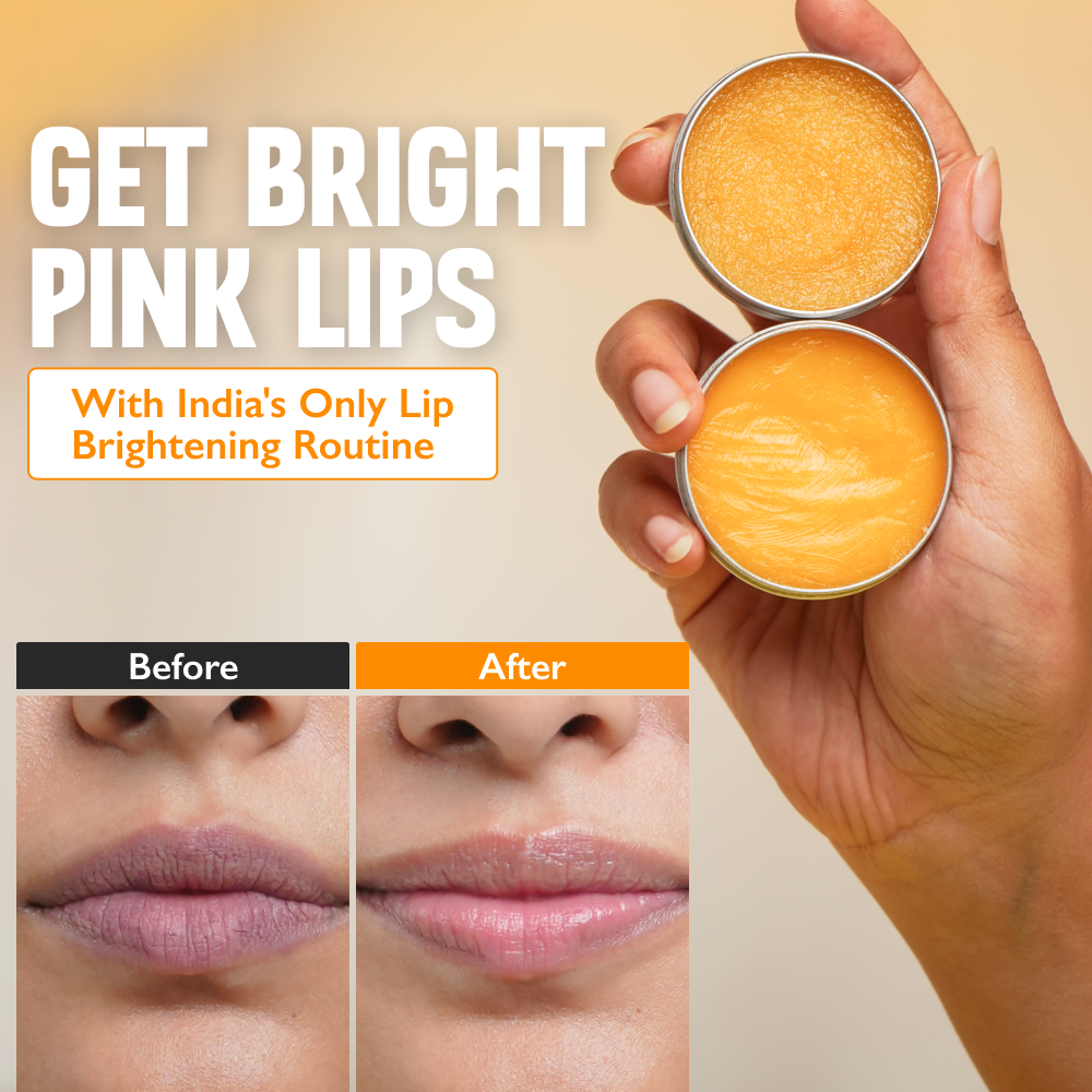 Smoker Lips Brightening Routine (1 Lip Scrub + 1 Lip Balm)- 60-Day Pack  - Tropical Punch